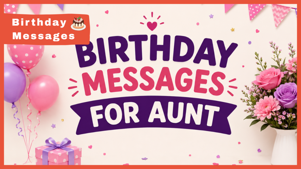 Birthday Messages for Aunt