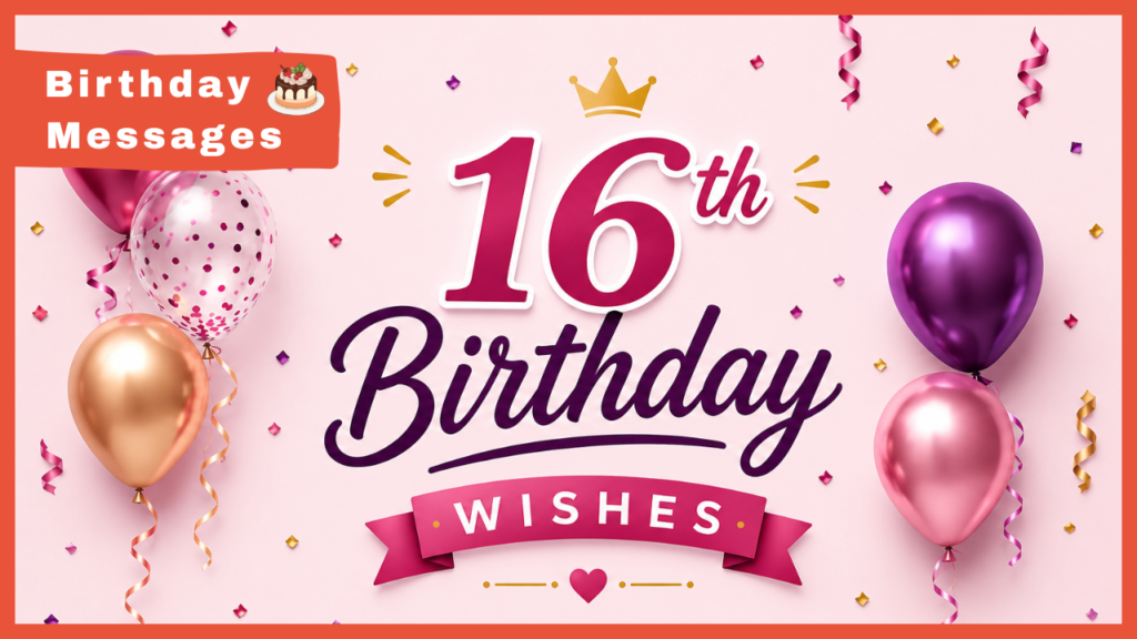 16th Birthday Wishes