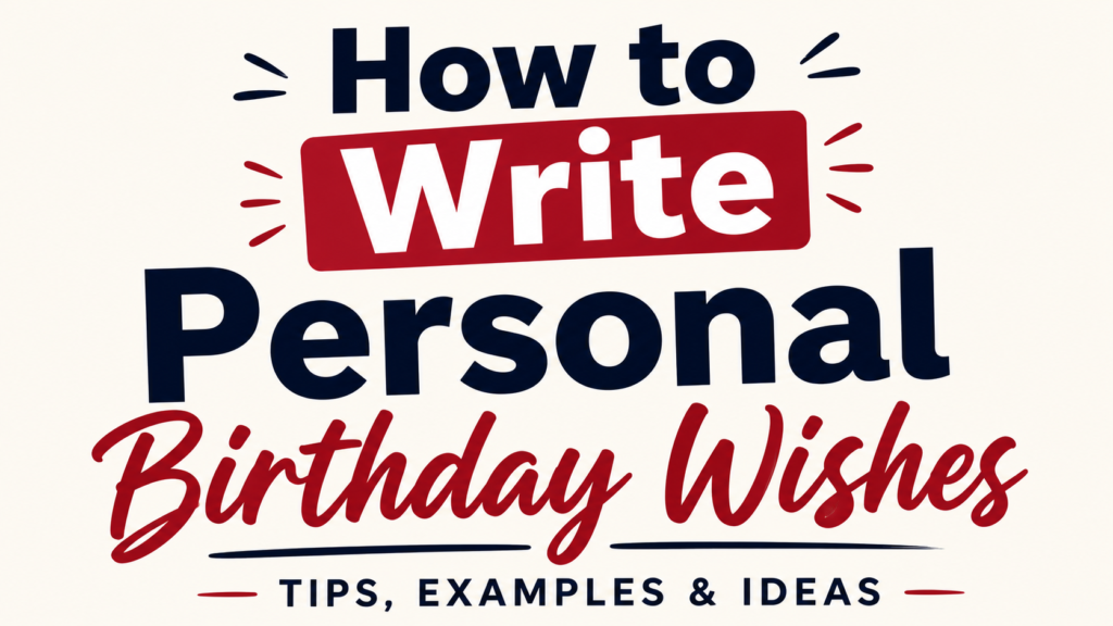 How to Write Birthday Wishes That Actually Feel Personal (+ Examples)
