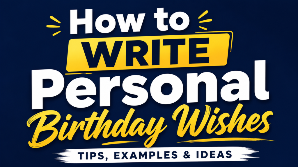 How to Write Birthday Wishes That Actually Feel Personal (+ Examples)