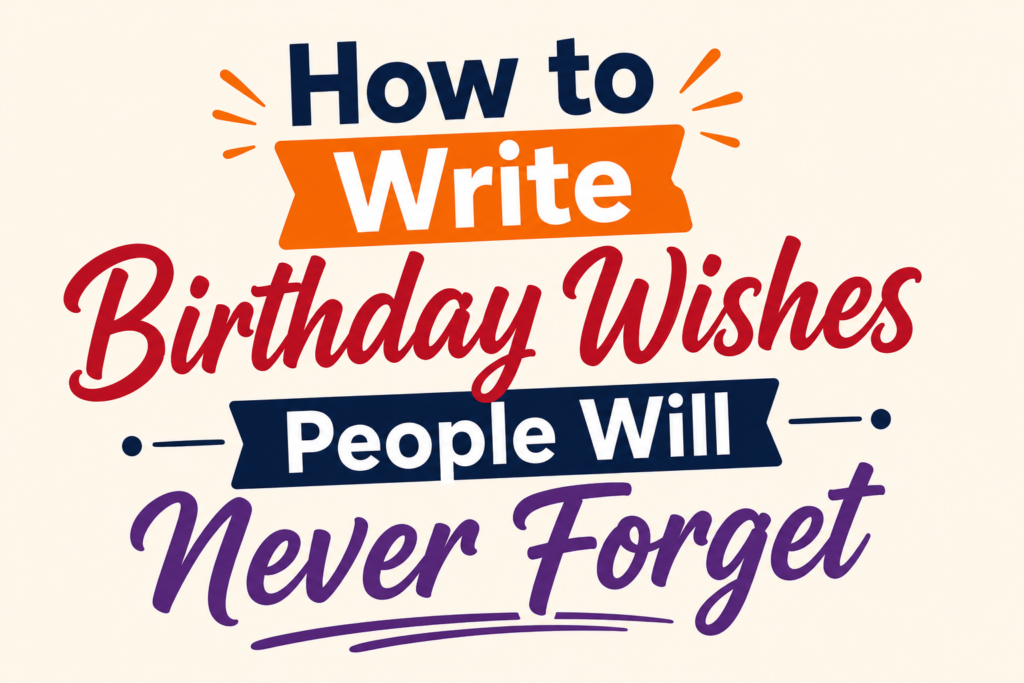 How to Write the Perfect Birthday Wishes: A Simple Step-by-Step Guide
