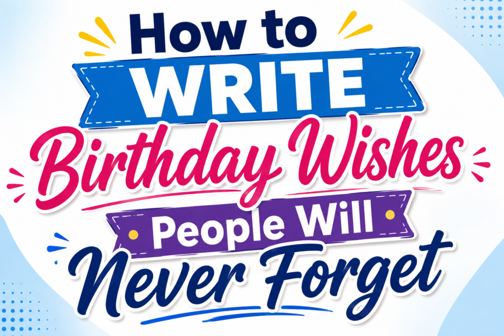 How to Write the Perfect Birthday Wishes: A Simple Step-by-Step Guide